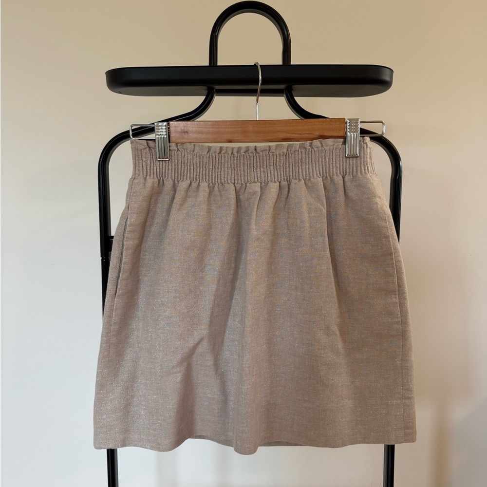 J. Crew Beige Skater Skirt - Picture 1 of 4